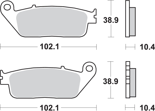 PASTILLA DE FRENO SBS P181-MS