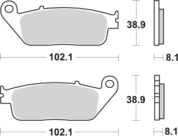 PASTILLA DE FRENO SBS P183-MS