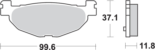 PASTILLA DE FRENO SBS P185-HF