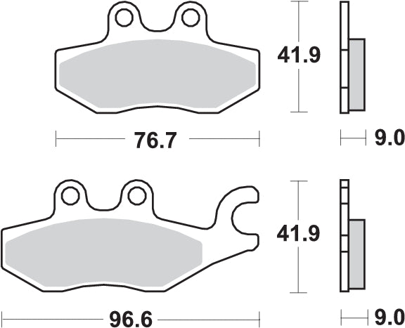 PASTILLA DE FRENO SBS P187-MS