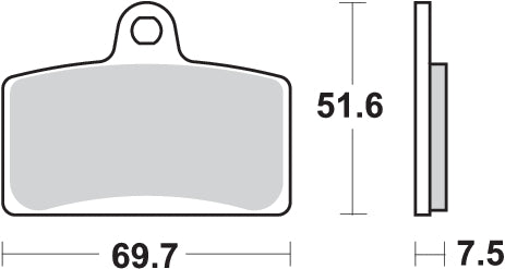 PASTILLA DE FRENO SBS P189-MS