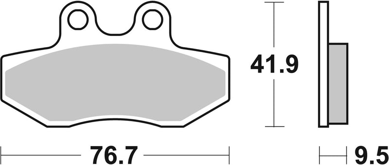 PASTILLA DE FRENO SBS P190-HF