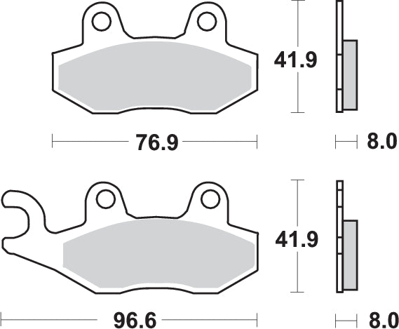 PASTILLA DE FRENO SBS P197-MS