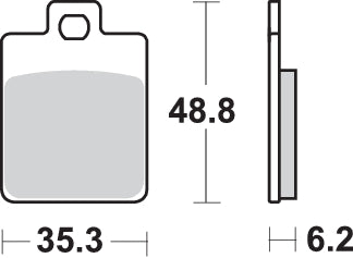 PASTILLA DE FRENO SBS P202-MS