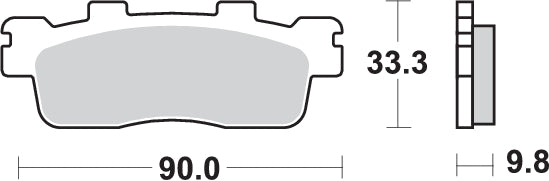 PASTILLA DE FRENO SBS P204-MS