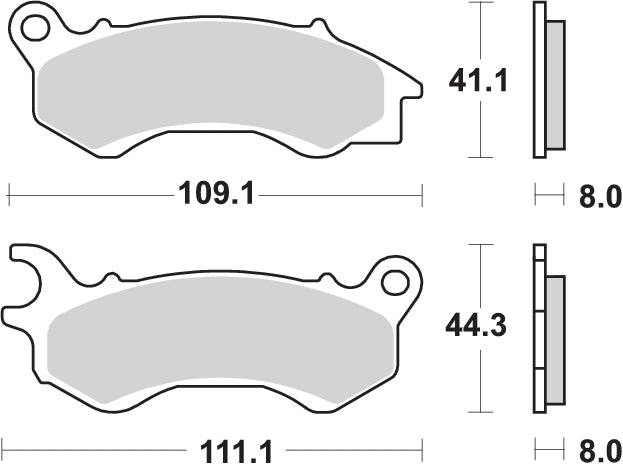 PASTILLA DE FRENO SBS P205-MS