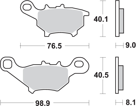 PASTILLA DE FRENO SBS P206-HF