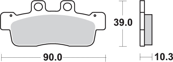 PASTILLA DE FRENO SBS P207-CT