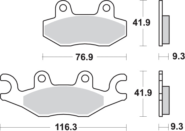 PASTILLA DE FRENO SBS P210-MS