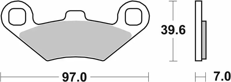 PASTILLA DE FRENO SBS P219-MS