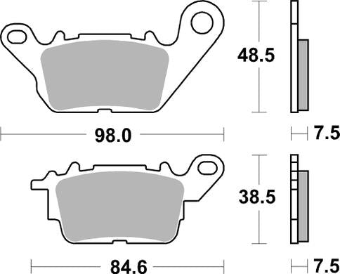 PASTILLA DE FRENO SBS P226-HF