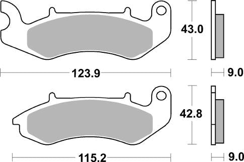 PASTILLA DE FRENO SBS P232-HF