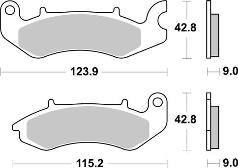 PASTILLA DE FRENO SBS P234-HF