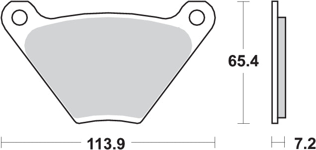 PASTILLA DE FRENO SBS P513-HF