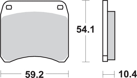 PASTILLA DE FRENO SBS P523-HF