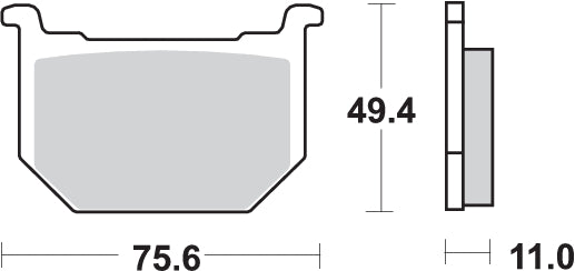 PASTILLA DE FRENO SBS P553-LF