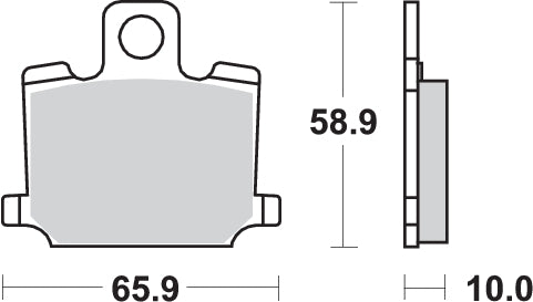 PASTILLA DE FRENO SBS P535-HF