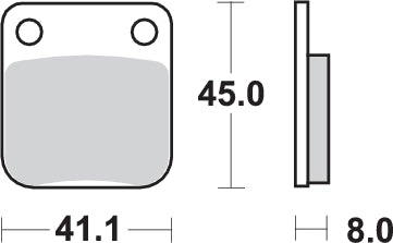 PASTILLA DE FRENO SBS P536-SI