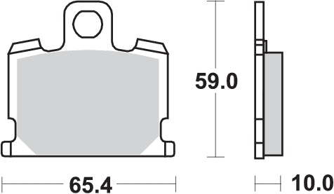 PASTILLA DE FRENO SBS P547-HF