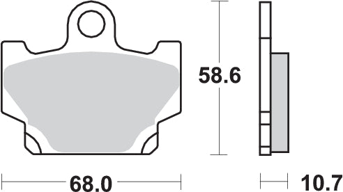 PASTILLA DE FRENO SBS P550-HF