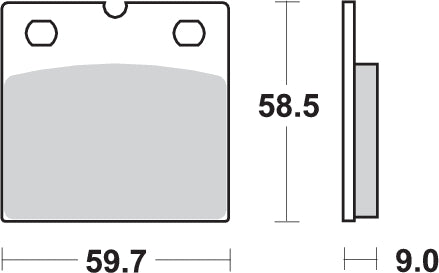 PASTILLA DE FRENO SBS P554-HS