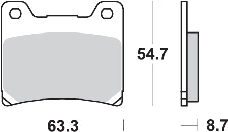 PASTILLA DE FRENO SBS P555-LS