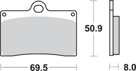 PASTILLA DE FRENO SBS P566-HF