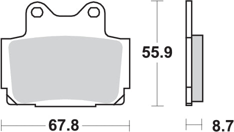 PASTILLA DE FRENO SBS P570-HS