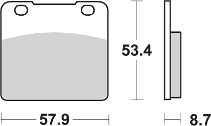 PASTILLA DE FRENO SBS P577-HS