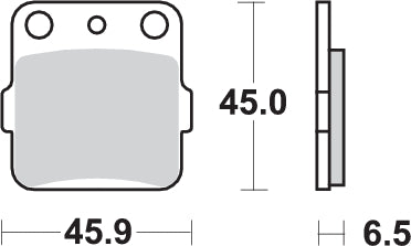 PASTILLA DE FRENO SBS P584-SI