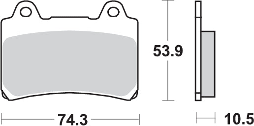 PASTILLA DE FRENO SBS P589-RSI