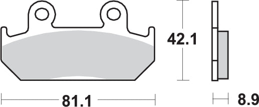 PASTILLA DE FRENO SBS P593-HF