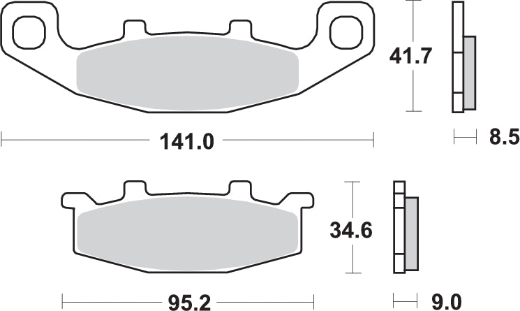 PASTILLA DE FRENO SBS P597-HS