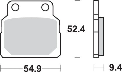 PASTILLA DE FRENO SBS P598-HF