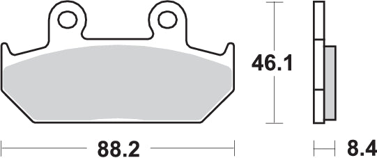 PASTILLA DE FRENO SBS P600-HF