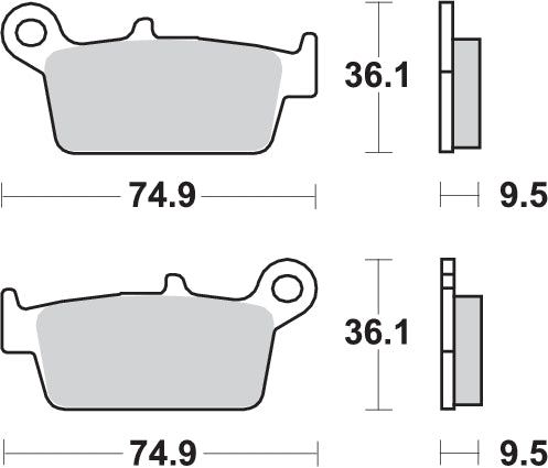 PASTILLA DE FRENO SBS P604-RSI