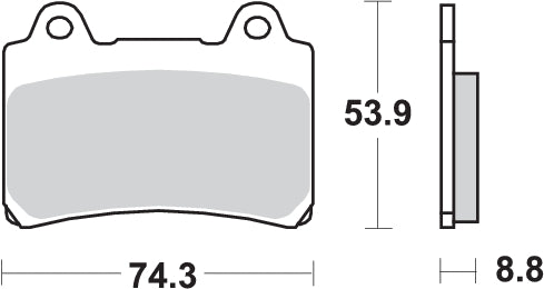 PASTILLA DE FRENO SBS P613-HF