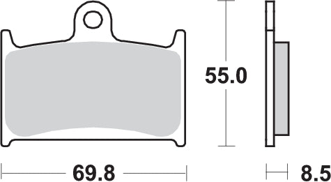 PASTILLA DE FRENO SBS P624-HS