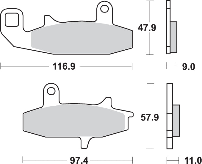 PASTILLA DE FRENO SBS P626-HS