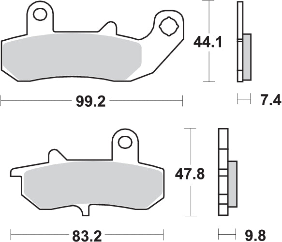 PASTILLA DE FRENO SBS P635-LS