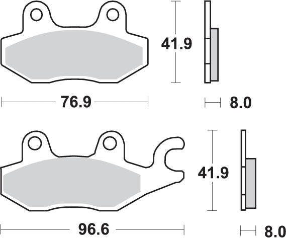 PASTILLA DE FRENO SBS P638-HF