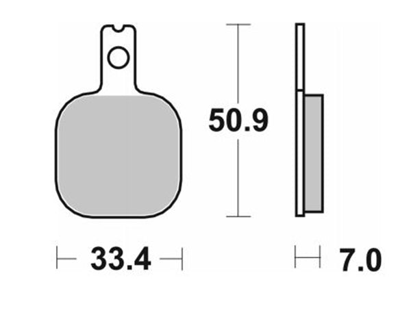 PASTILLA DE FRENO SBS P656-DC