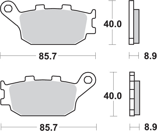 PASTILLA DE FRENO SBS P657-HF