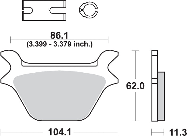 PASTILLA DE FRENO SBS P669-HF