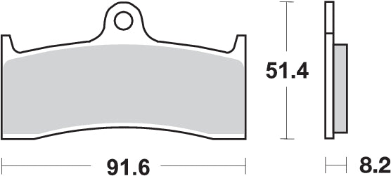 PASTILLA DE FRENO SBS P676-HF