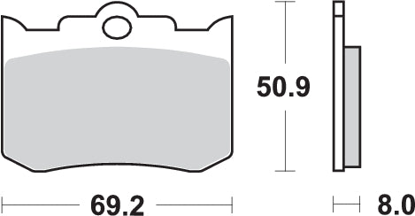 PASTILLA DE FRENO SBS P678-DC