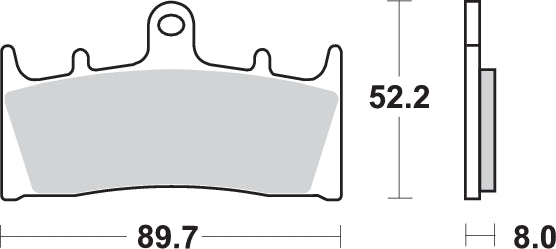 PASTILLA DE FRENO SBS P686-HS