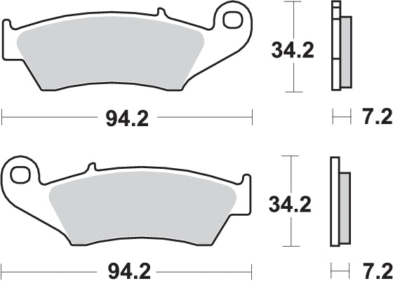 PASTILLA DE FRENO SBS P694-RSI