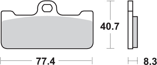 PASTILLA DE FRENO SBS P695-DC