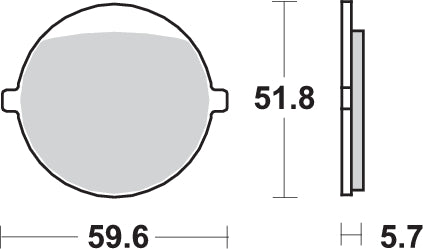 PASTILLA DE FRENO SBS P699-HF